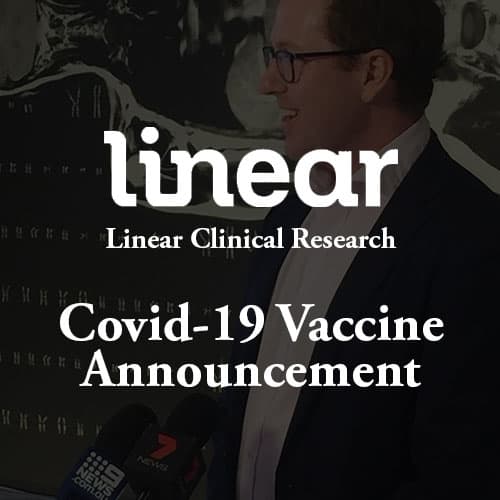 Linear Clinical Research - Covid-19 Vaccine Announcement - Media & PR